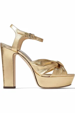 Jimmy Choo Sandaler med plateau i metallisk effekt