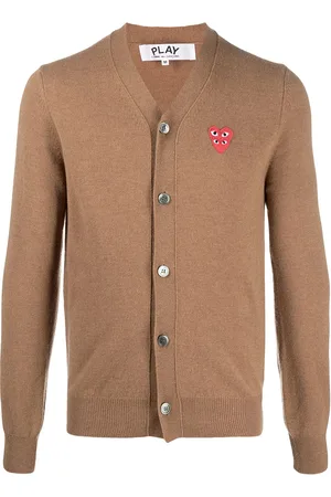 Comme des Garçons Cardigan med broderet logomærke