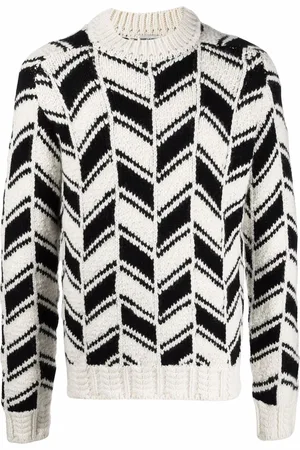 Saint Laurent Chevron-mønstret trøje