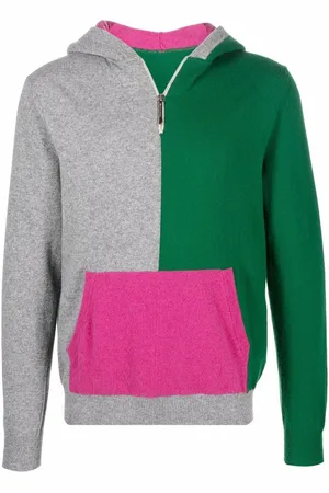 MACKINTOSH Colourblocked hættetrøje i strik