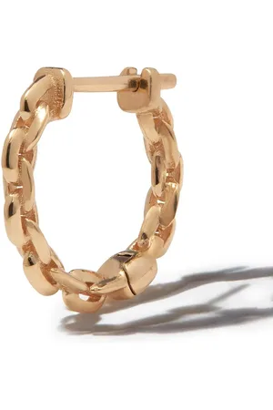 Lizzie Mandler Enkel huggie-ørering i 18 karat guld