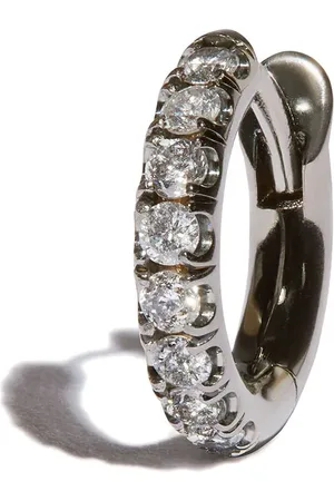 SPINELLI KILCOLLIN Lille hoop-ørering i 18 karat hvidguld med diamant