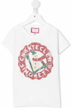 Simonetta T-shirt med snemandtryk