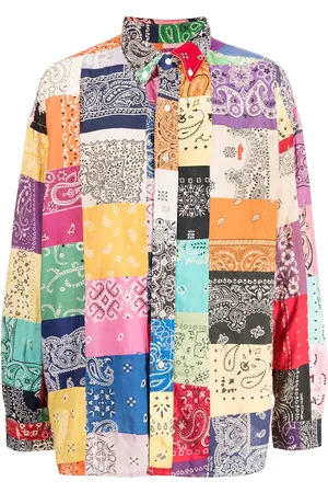 READYMADE Skjorte med patchwork