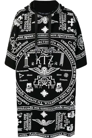 KTZ Kaftan med hætte og kirketryk