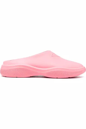 Prada Mellow mules med logoudsmykning