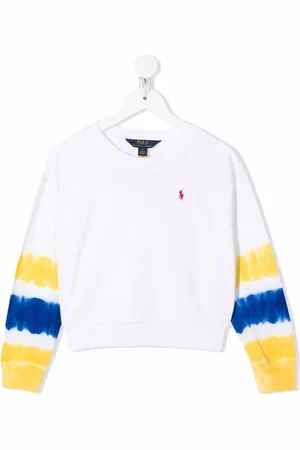 Ralph Lauren Cropped sweatshirt med batiktryk