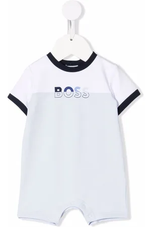 BOSS Kidswear Piger Jumpsuits - Two-tone logo print babygrow