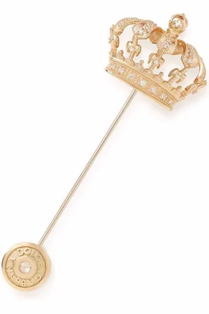 Dolce & Gabbana Krystaludsmykket broche med krone