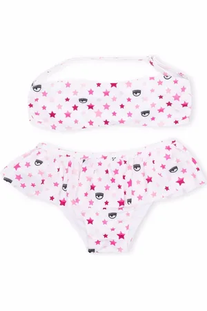Chiara Ferragni Bikini med halterneck og logomania-tryk