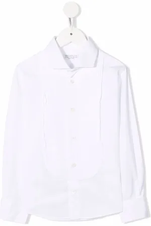 Brunello Cucinelli Ribbet skjorte med knapper