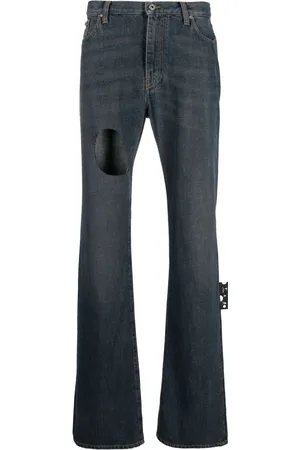 OFF-WHITE Hands-Off jeans med slitageeffekt