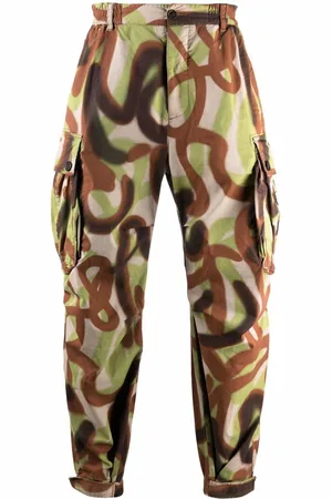 Dsquared2 Cargo-bukser med graffiti-tryk