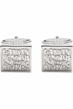 Lanvin Runde manchetknapper med indgraveret logo