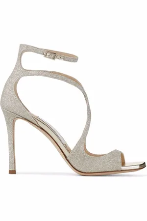 Jimmy Choo Azia 95mm sandaler med glimmer