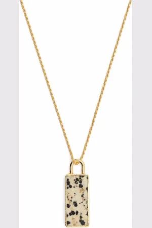 Missoma Fused dalmatian halskæde med jasper-vedhæng