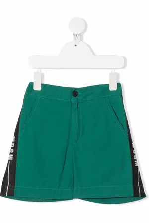 Msgm Elastiske shorts med logobånd