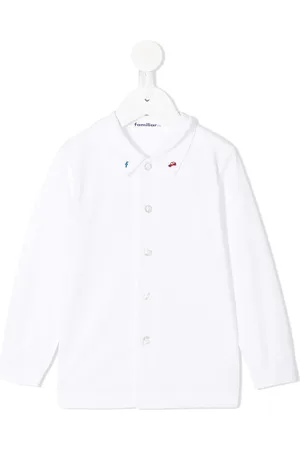Familiar Skjorte med broderet krave