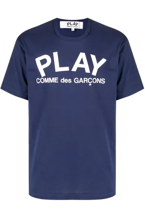 Comme des Garçons Kortærmet T-shirt med logotryk