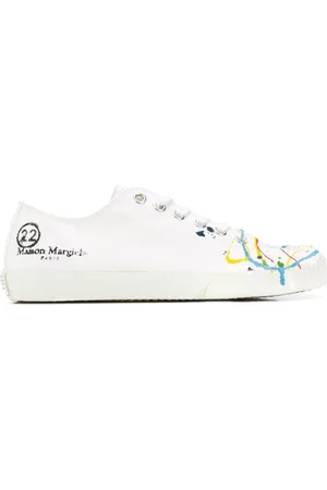 Maison Margiela Tabi sneakers med malingssprøjt