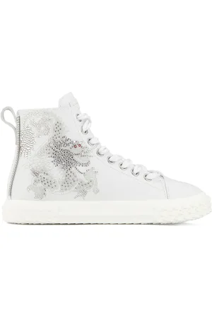 Giuseppe Zanotti Hi-top-sneakers med krystal-udsmykning