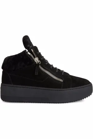 Giuseppe Zanotti Mid-top Kriss sneakers med lammeskindsfor