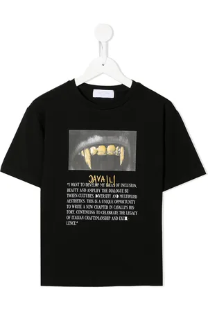 Roberto Cavalli T-shirt med grafisk logotryk