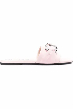 Nº21 Slip-on sandaler med kædedetalje