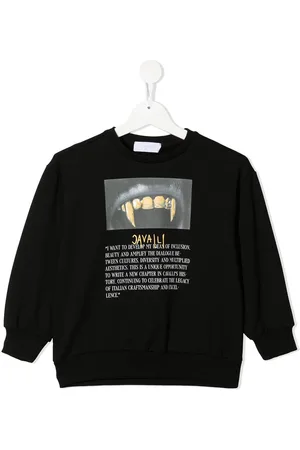 Roberto Cavalli Sweatshirt med grafisk logotryk