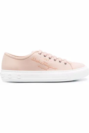 Salvatore Ferragamo Low-top sneakers med logoprægning
