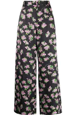Natasha Zinko Cropped bukser med blomstertryk