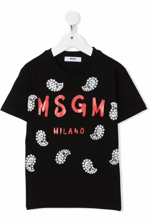 Msgm T-shirt med rund hals og logotryk