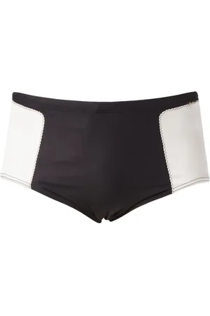 AMIR SLAMA Tofarvede badeshorts med panel