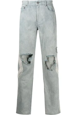MOSTLY HEARD RARELY SEEN Jeans med lige ben og slitageeffekt
