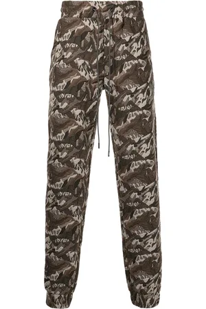 MOSTLY HEARD RARELY SEEN Joggingbukser i jacquard med kamuflagemønster
