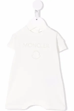 Moncler Kortærmet babydragt med broderet logo