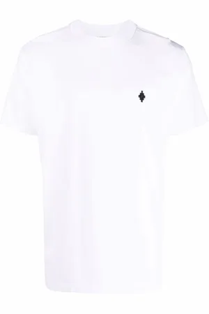 MARCELO BURLON T-shirt i bomuld med broderet logo
