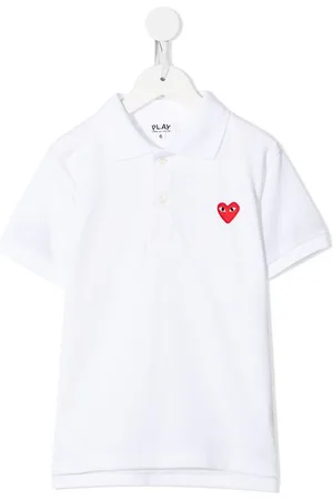 Comme des Garçons Polo med hjertelogo