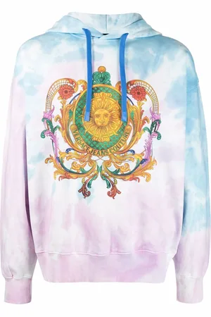 VERSACE Hættetrøje med baroktryk og batiktryk