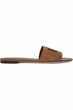 Dolce & Gabbana DG Logo lædersandaler