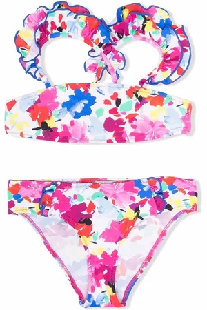 Il gufo Bikinisæt med blomstret maling-tryk