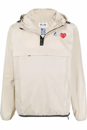 Comme des Garçons X K-Way vindjakke med hætte