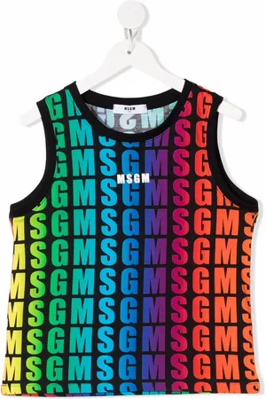 Msgm Top uden ærmer med logotryk