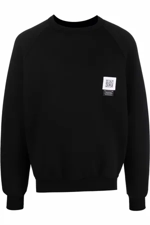 Fumito Ganryu Sweatshirt i bomuldsblanding med sidelynlås