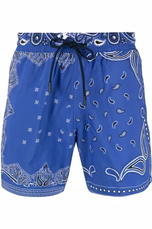 Etro Badeshorts med paisleytryk og løbesnor