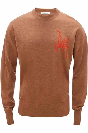 J.W.Anderson Trøje med intarsia-logo og rund hals