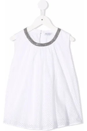Brunello Cucinelli Piger Tunikaer - Tunika-top med rund hals