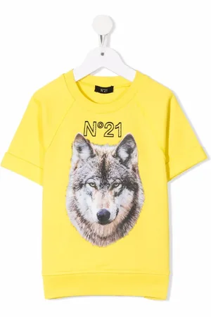 Nº21 Kortærmet sweatshirt med ulvetryk