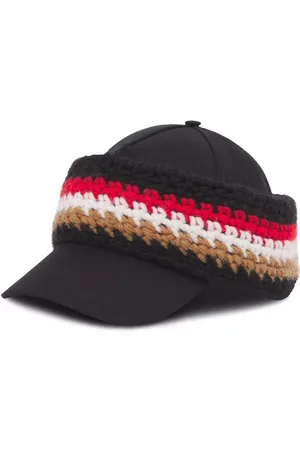 Burberry Baseballkasket med strikket hårbånd