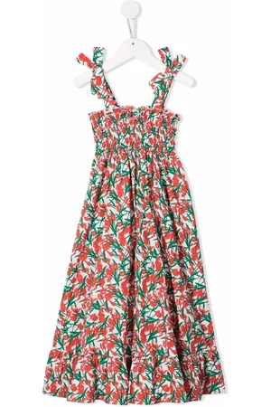 Philosophy Di Lorenzo Serafini Kids Piger Kjoler - Blomstret kjole med smock-detalje